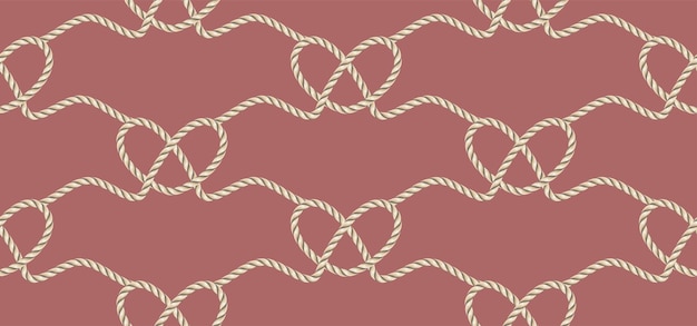 Vector rope seamless pattern great for wallpaper and textile