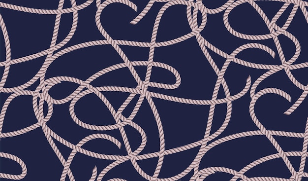 Rope seamless pattern great for wallpaper and textile