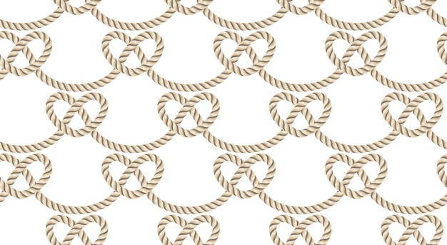 Vector rope seamless pattern great for wallpaper and textile