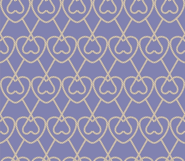 Vector rope seamless pattern great for wallpaper and textile