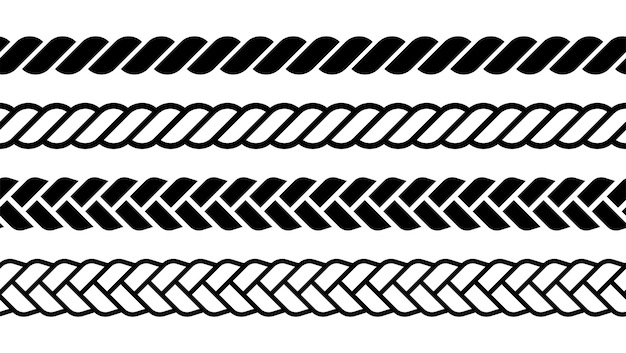 Vector rope seamless pattern.