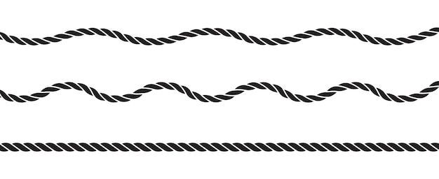 Vector rope set vector eps 10