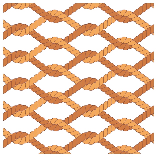 Vector rope vector 3d twisted pattern seamless