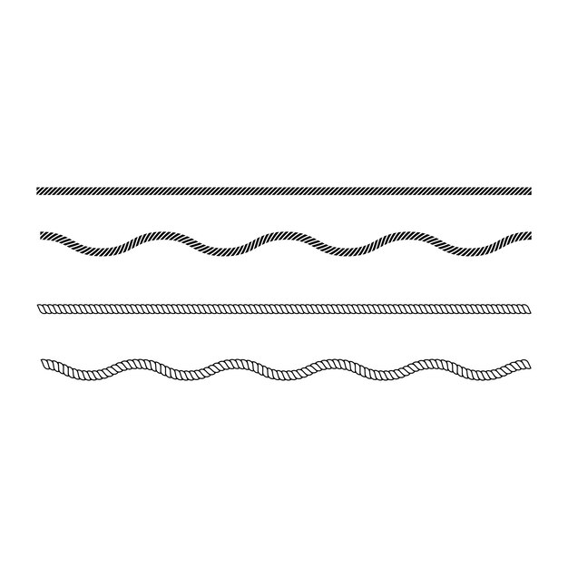 Rope vector illustration template concept