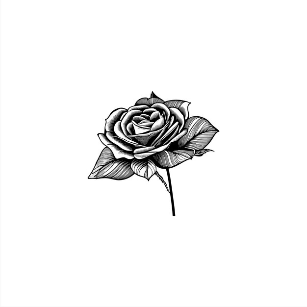 Premium Vector | Rose coloring book line art vector line art roses vector