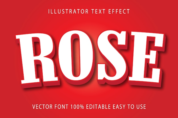 Rose  Editable Text Effect