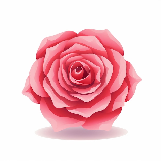 rose flower floral vector illustration blossom nature decoration beautiful design isolated
