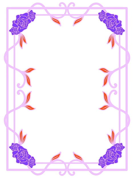 Rose Flower Frame