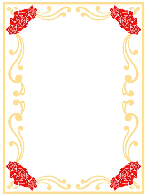 Rose Flower Frame