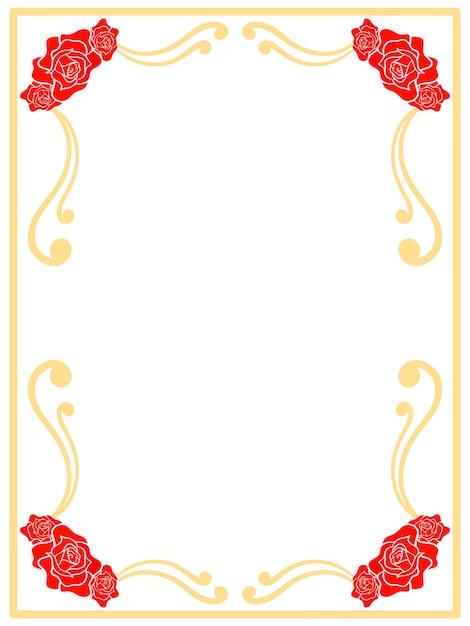 Rose Flower Frame