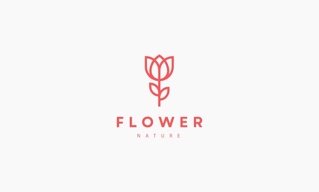 Rose flower garden logo icon