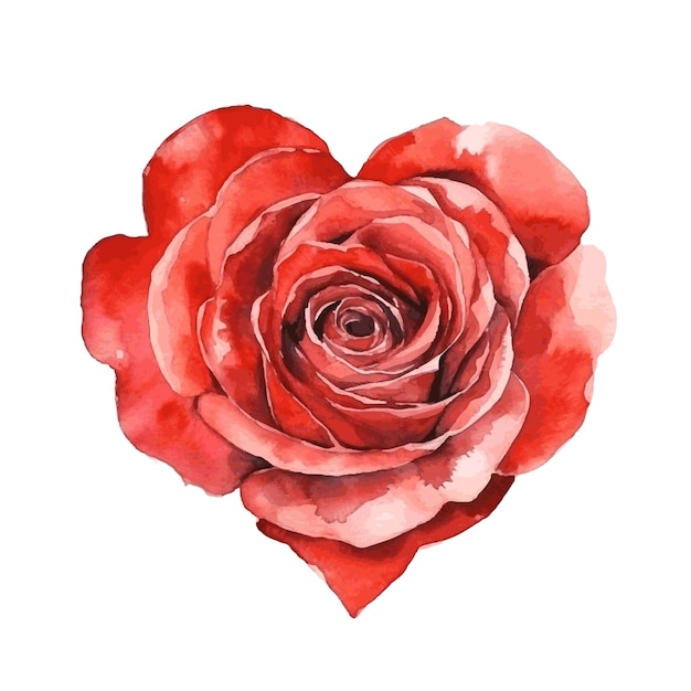 발렌타인 데이 휴일 카드 장식에 대한 사랑의 상징인 마음의 장미 꽃