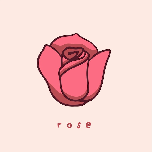 Fiori di rosa simbolo social media post vector illustration