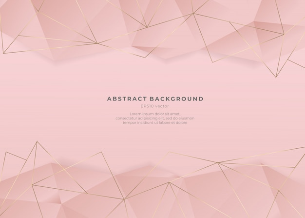 Vector rose gold abstract  background