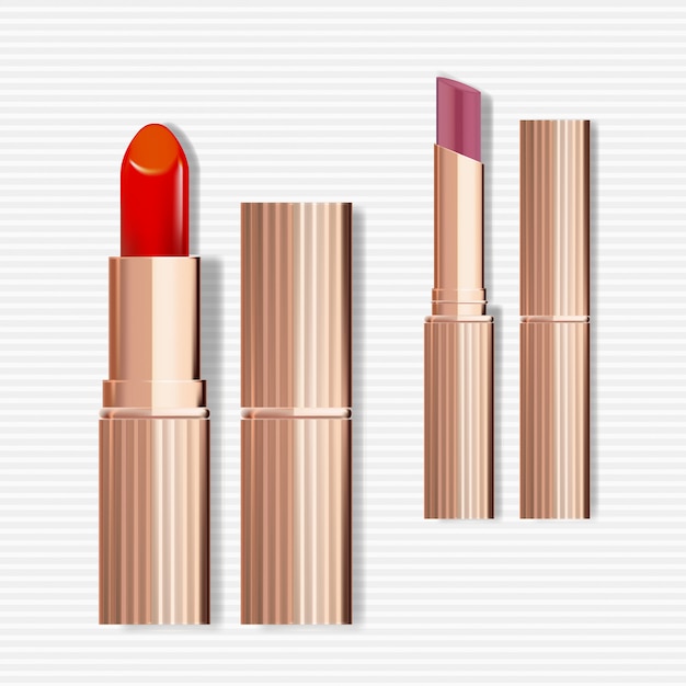 Rose Gold Lipstick-verpakking met ultradunne versie