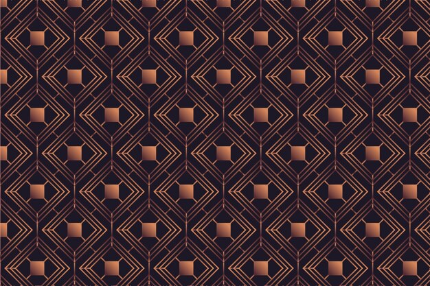 Vector rose gold pattern on dark background