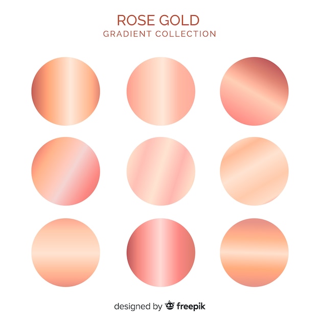 Rose goud verloop collectie