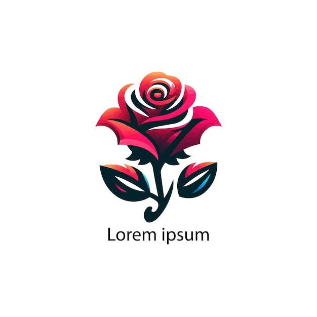 a rose logo design for your brand