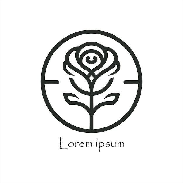 a rose logo for your brand