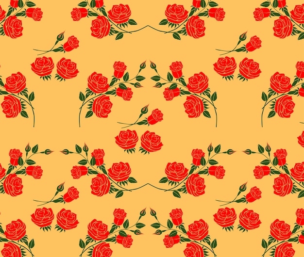 Rose pattern vector.