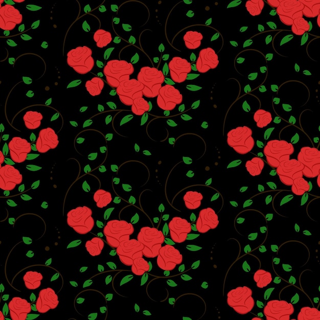 Vector rose pattern