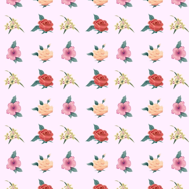 Vector rose pattern