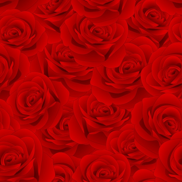 Vector rose seamless background