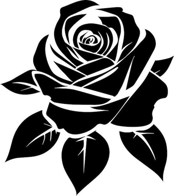 Rose Vector silhouette 24