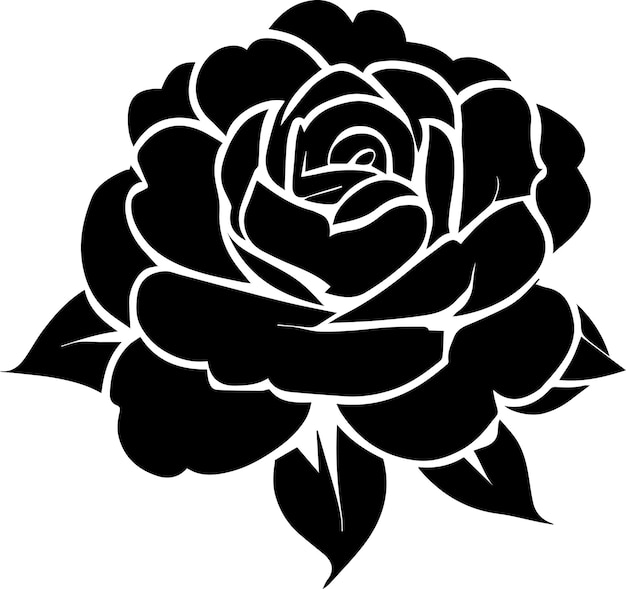 Vector a rose vector silhouette 2