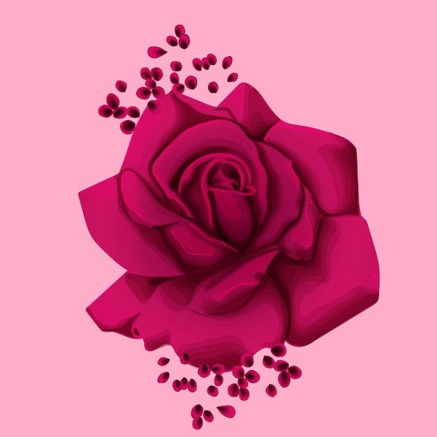 Rose voor achtergrond wenskaarten en uitnodigingen van de bruiloft, verjaardag