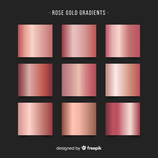 Roségouden gradiëntcollectie