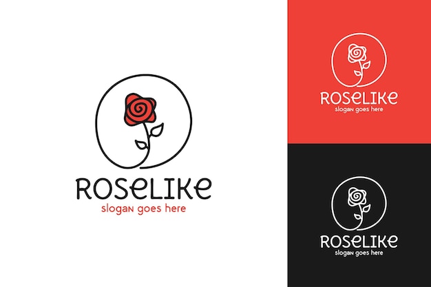 Roselike 로고 디자인 템플릿