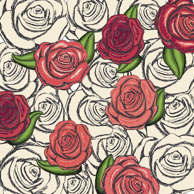 Vector roses design