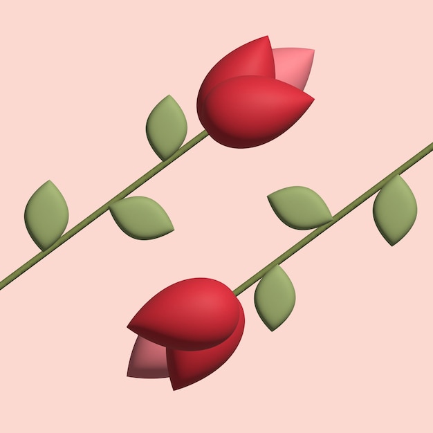 Vector roses flowers icon