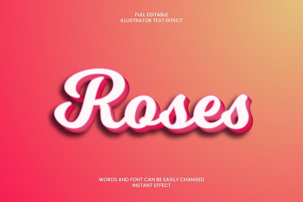 Roses Text Effect