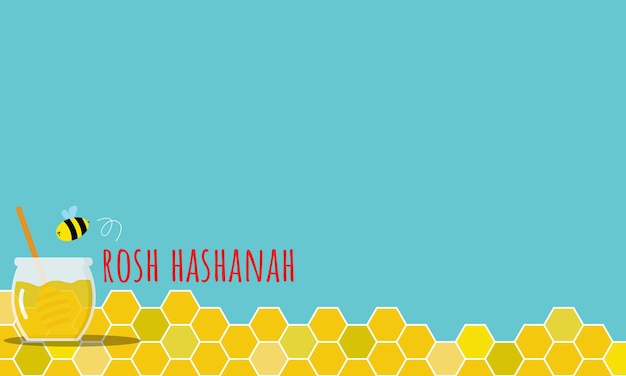 Rosh Hashanah Background with Copy Space Area Suitable for Jewish New Year Events