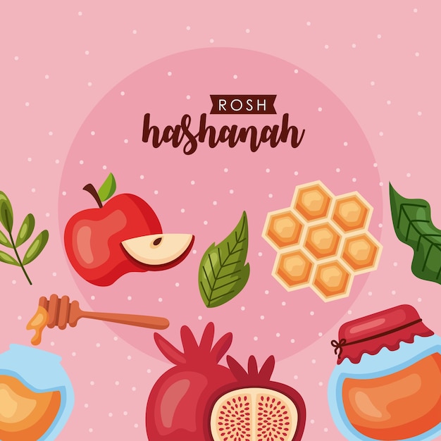 Rosh hashanah lettering poster