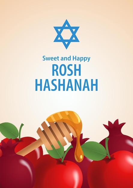 Modello di sfondo di rosh hashanah