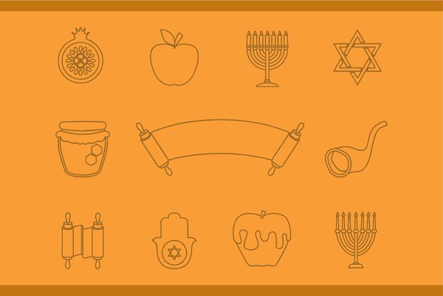 Vector roshhashanah