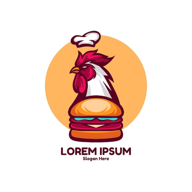 Roster burger character logo