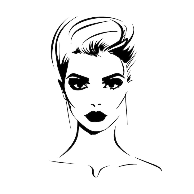 Vector rostro mujer