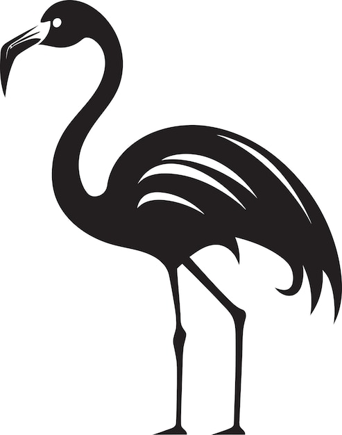 ロージー・エレガンス・フラミンゴ ロゴ ベクトル・アートワーク ピンク・パラダイス・フレミンゴ アイコン・エンブレム