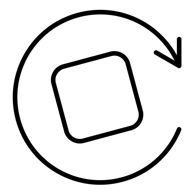 ベクトルイラストのスタイルを回転させる