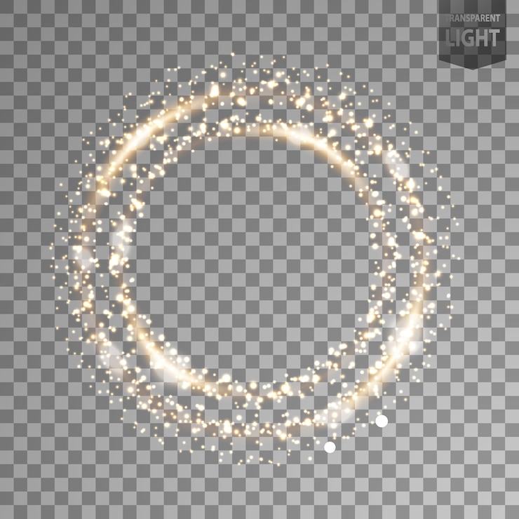 Vector rotating gold light