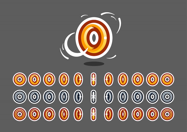 Vector rotating rings for a creating video game