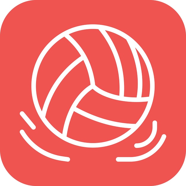 Икона вращения векторного изображения может быть использована для волейбола
