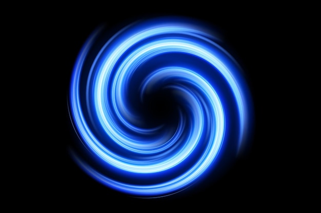 Vector roterende blauwe swirl lights geïsoleerd en gemakkelijk te bewerken vectorillustratie