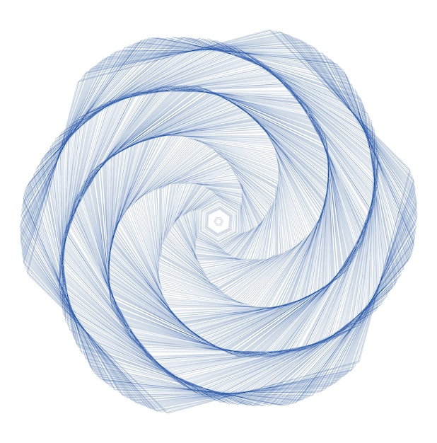 Roterende kleur Pentagon lijnen