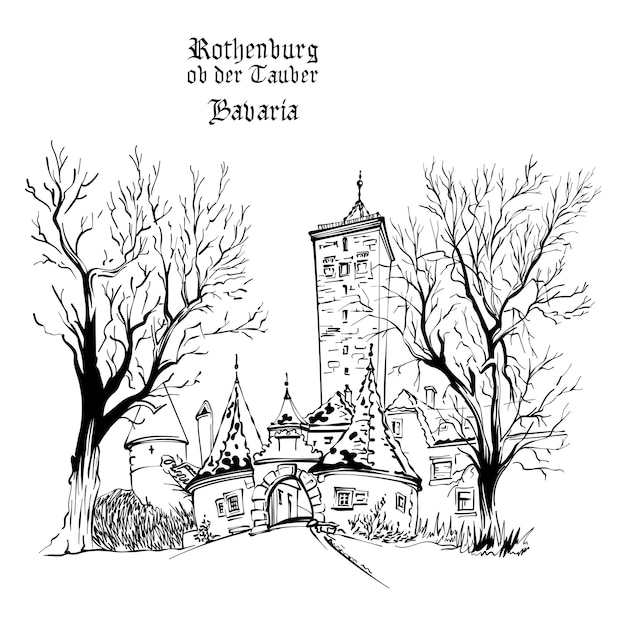 Rothenburg ob der tauber, duitsland