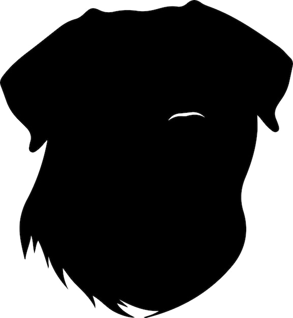 Vector rottweiler black silhouette with transparent background